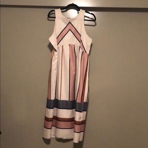 Multicolored midi dress